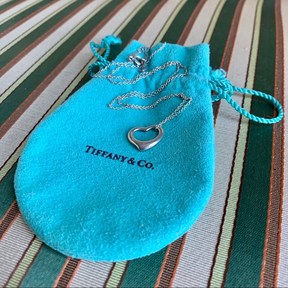 Tiffany & co. sterling silver heart necklace
